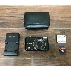 Fujifilm Finepix JX250 Digital Camera Black 14MP 5X Zoom with Battery SD Card
